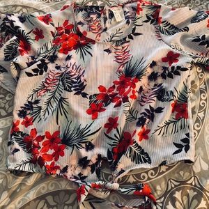 Floral Hawaiian blouse